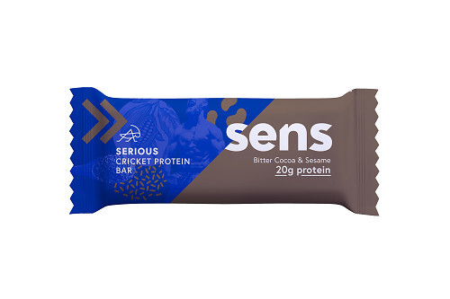 SENS SENS Serious Protein tyčinka s cvrčky múkou - Horké kakao & Sezam 60 g