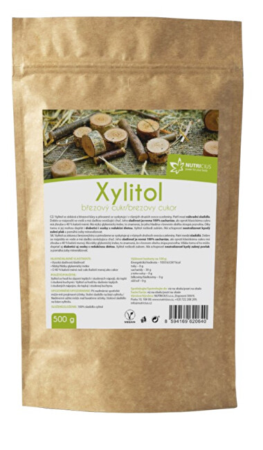 Nutricius Xylitol - Brezový cukor 500 g