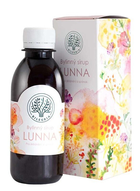 Bilegria Lunn bylinný sirup pre pokojný spánok s levanduľou 200 ml