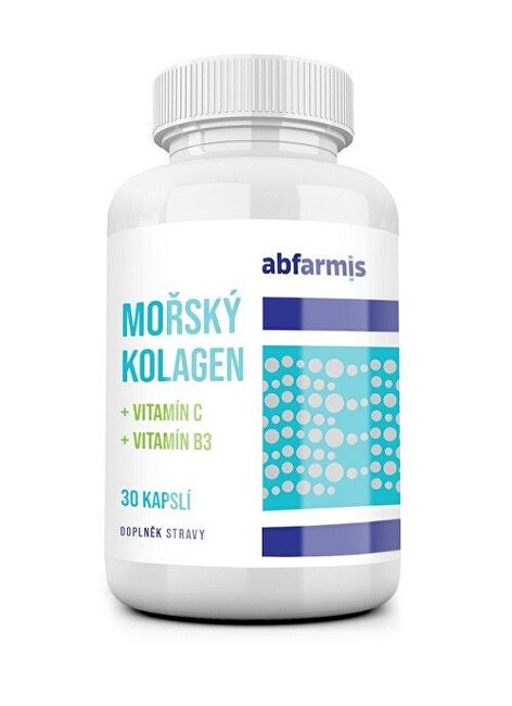 Abfarmis Morský kolagén   vitamín C   vitamín B3, 30 kapsúl