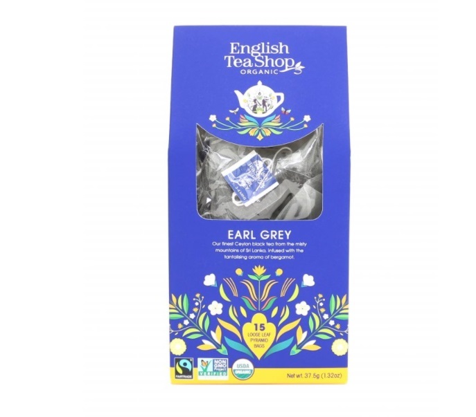 English Tea Shop Černý čaj Earl Grey 15 pyramidek sypaného čaje