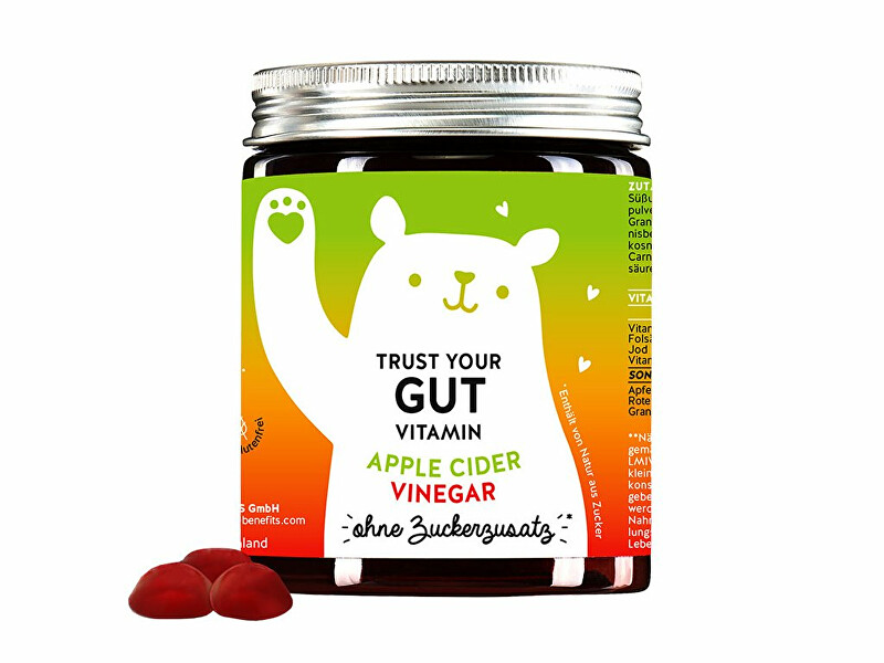 Bears With Benefits Vitamíny zažívanie & detox bez cukru Trust your gut 60 ks