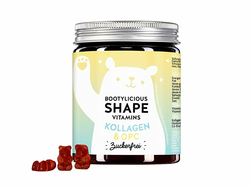 Bears With Benefits Spevňujúce vitamíny s kolagénom Bootylicious Shape 60 ks