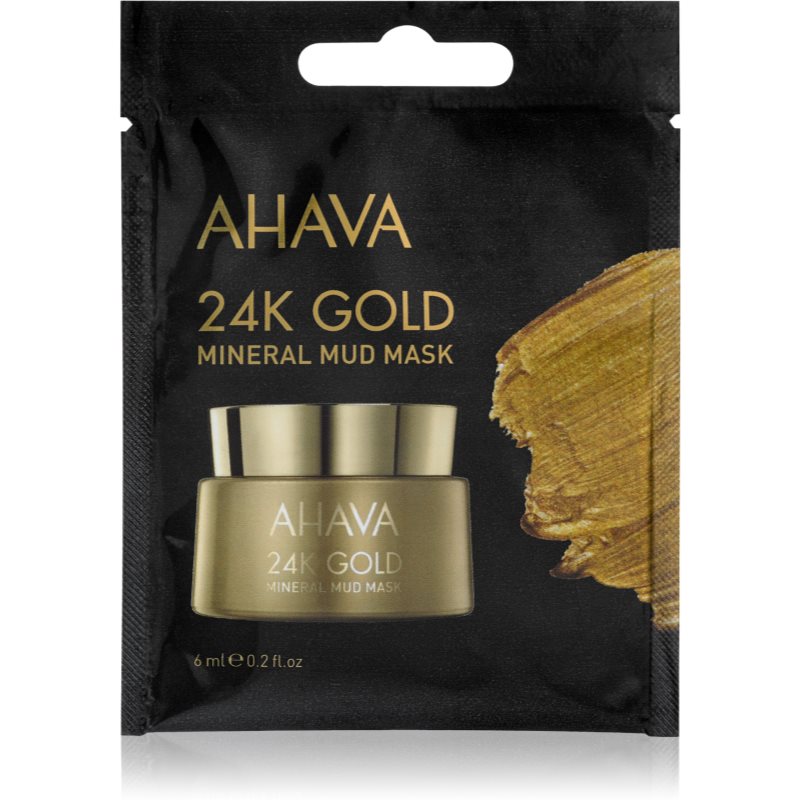 Ahava Mineral Mud 24K Gold minerálna bahenná maska s 24karátovým zlatom 6 ml