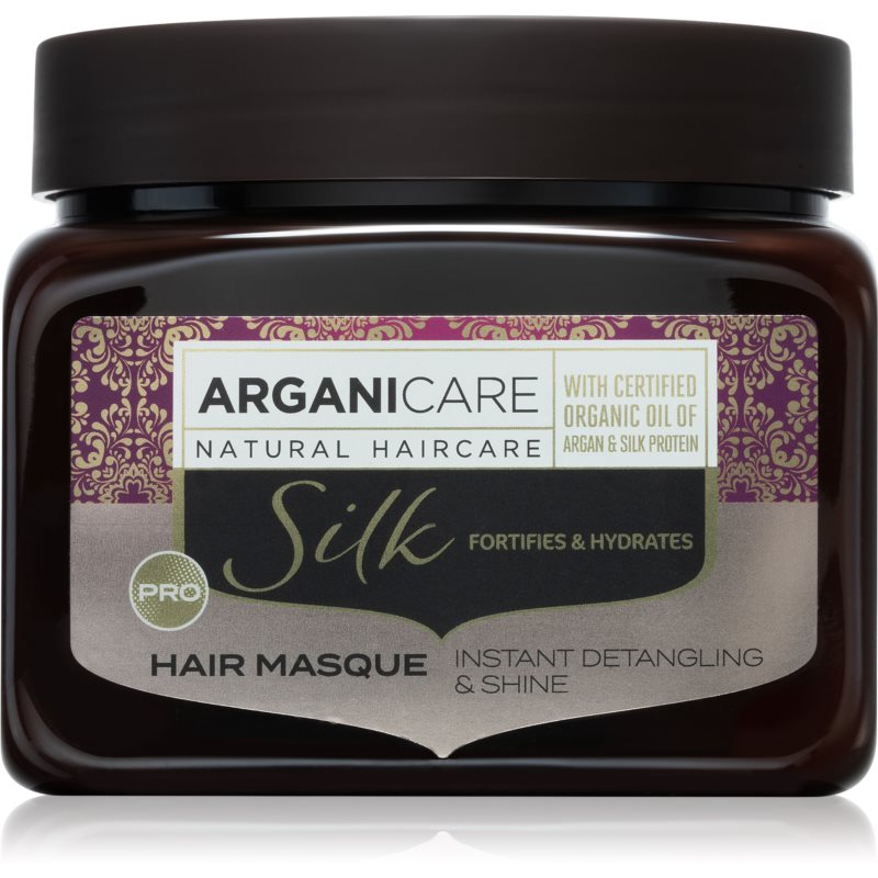 Arganicare Silk Protein Fortifying Mask hydratačná maska na vlasy s proteínom 500 ml