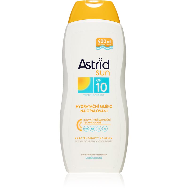 Astrid Sun hydratačné mlieko na opaľovanie SPF 10 400 ml