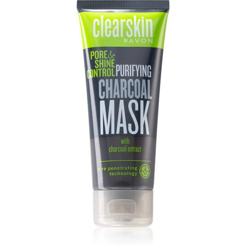 Avon Clearskin  Pore  Shine Control čistiaca maska s aktívnym uhlím 75 ml