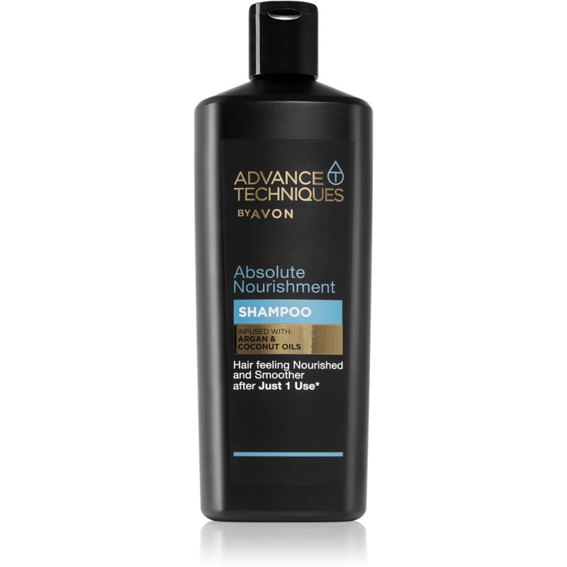 Avon Advance Techniques Absolute Nourishment vyživujúci šampón s marockým arganovým olejom pre všetky typy vlasov 700 ml