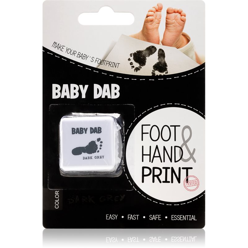 Baby Dab Foot  Hand Print Grey farba na detské odtlačky 1 ks