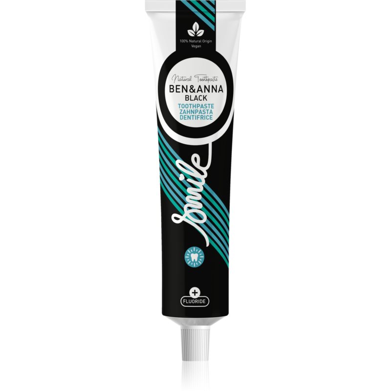BENANNA Toothpaste Black prírodná zubná pasta s aktívnym uhlím 75 ml