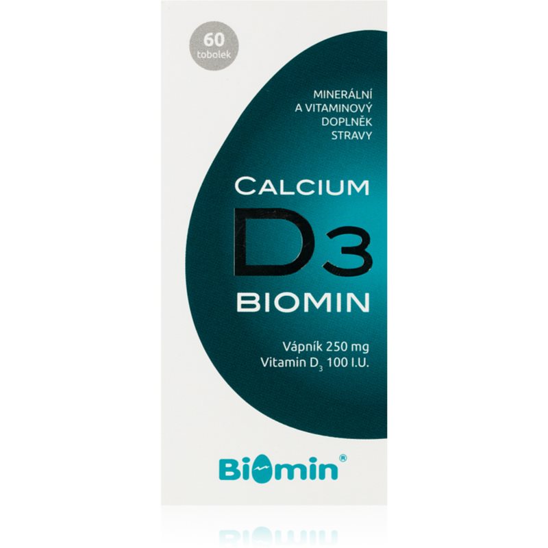 Biomin Calcium D3 tobolky pre normálnu funkciu imunitného systému, stavu kostí a činnosť svalov 60 tbl