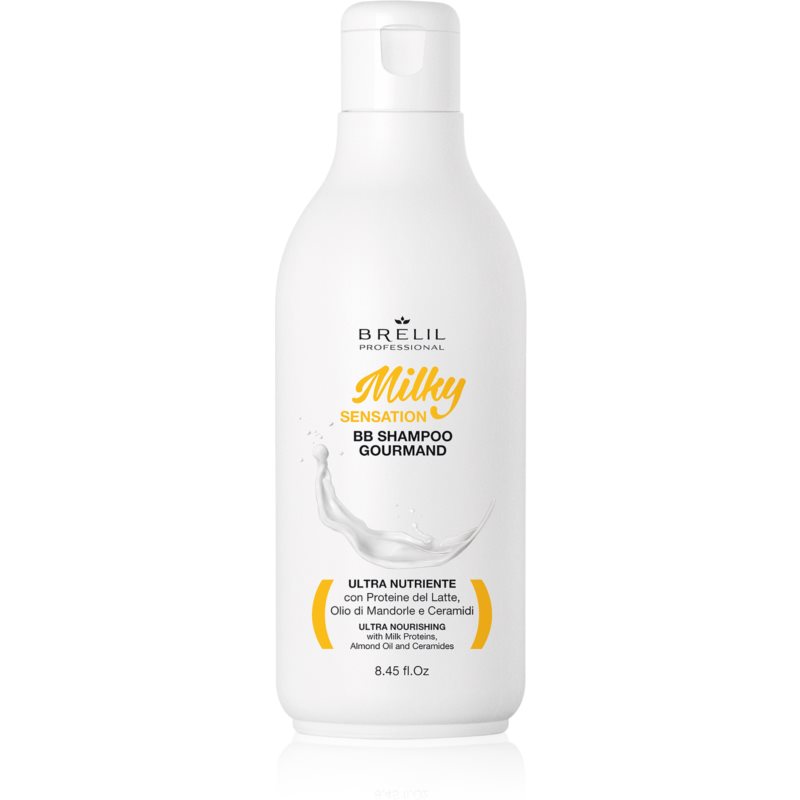 Brelil Professional Milky Sensation BB Shampoo regeneračný šampón pre slabé a poškodené vlasy 250 ml