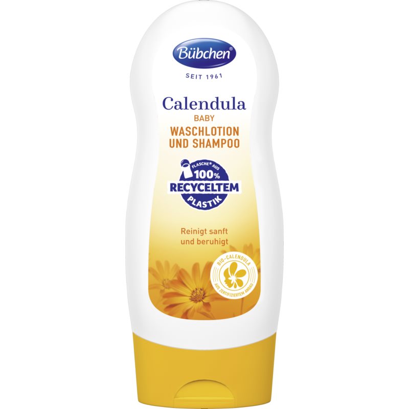 Bübchen Calendula Washing Gel  Shampoo detský umývací gél a šampón 2 v 1 230 ml