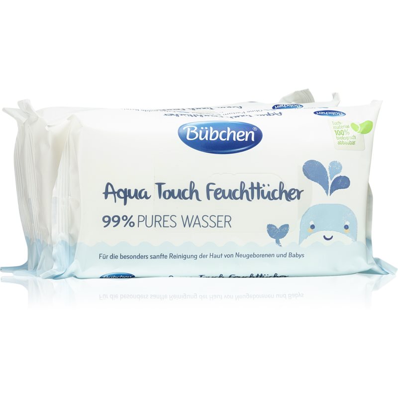 Bübchen Aqua Touch vlhčené obrúsky pre deti 3x48 ks