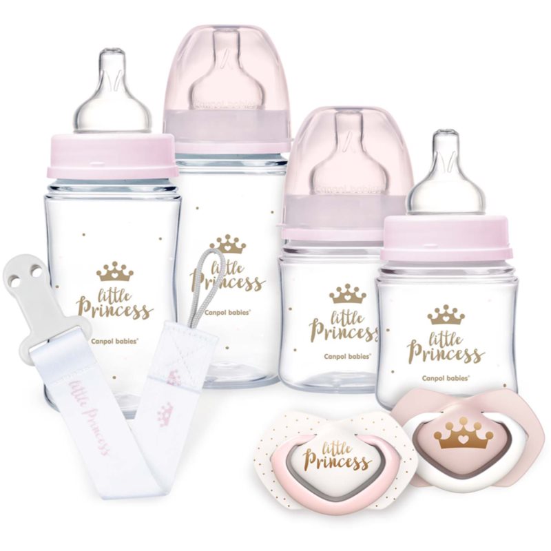 Canpol babies Royal Baby Set darčeková sada pre deti od narodenia Pink 1 ks