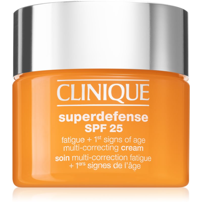 Clinique Superdefense™ SPF 25 Fatigue  1st Signs Of Age Multi-Correcting Cream krém proti prvým známkam starnutia pre mastnú a zmiešanú pleť SPF 25 5