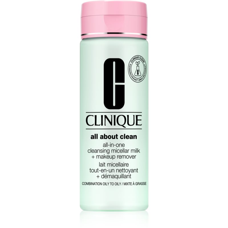 Clinique All About Clean All-in-One Cleansing Micellar Milk  Makeup Remove jemné čistiace mlieko pre zmiešanú až mastnú pokožku 200 ml