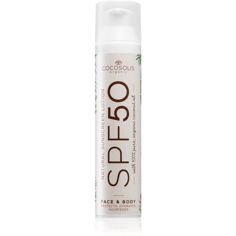 COCOSOLIS Natural Sunscreen Lotion ochranný krém na opaľovanie SPF 50 100 ml