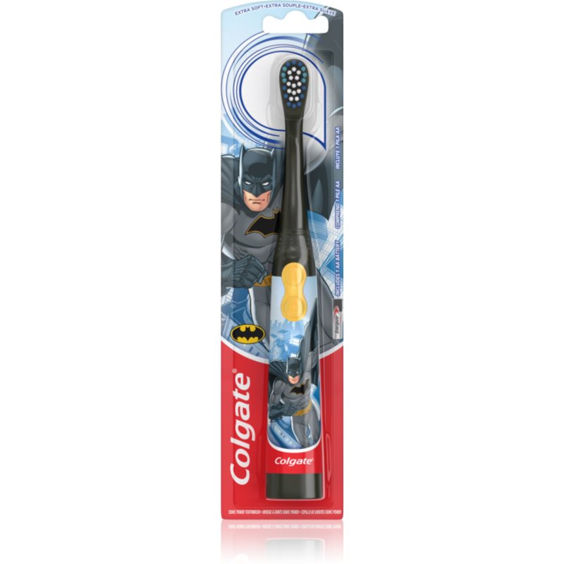 Colgate Kids Batman detská zubná kefka na batérie extra soft Silver 1 ks