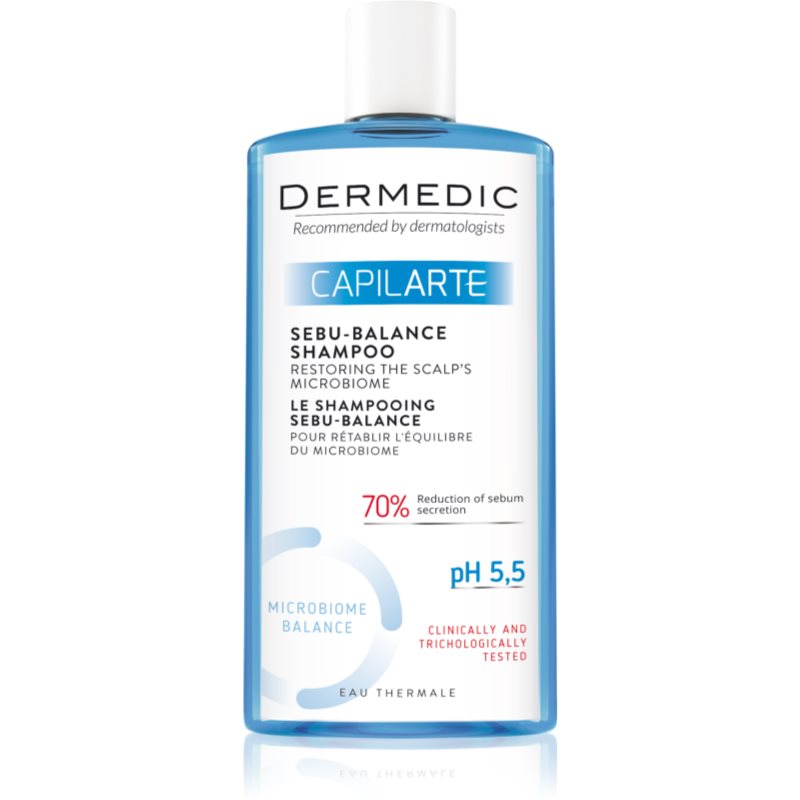 Dermedic Capilarte hĺbkovo čistiaci šampón pre mastnú pokožku hlavy 300 ml