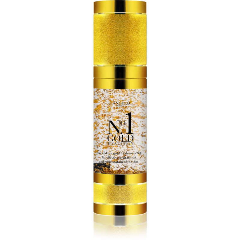 Di Angelo Cosmetics No1 Gold hyalurónové sérum pre okamžité rozjasnenie a omladenie pleti 30 ml