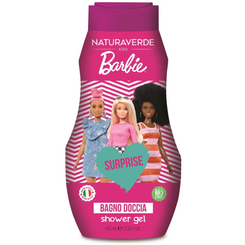 Barbie Shower Gel sprchový gél pre deti s prekvapením 400 ml