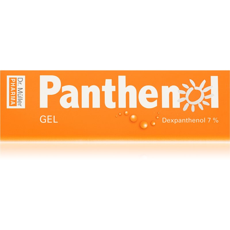 Dr. Müller Panthenol gel 7 percent upokojujúci gél po opaľovaní pre podráždenú pokožku 100 ml