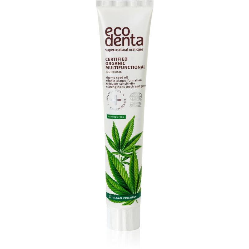 Ecodenta Certified Organic Multifunctional with Hemp prírodná zubná pasta 75 ml