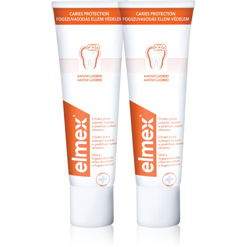 Elmex Caries Protection zubná pasta chrániaca pred zubným kazom s fluoridom 2x75 ml