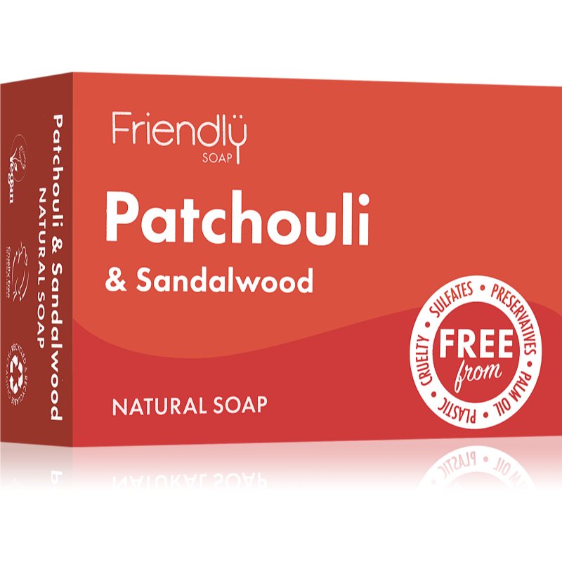 Friendly Soap Natural Soap Patchouli  Sandalwood prírodné mydlo 95 g