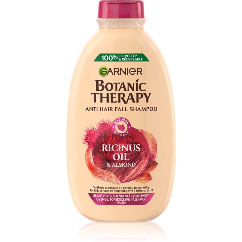 Garnier Botanic Therapy Ricinus Oil posilňujúci šampón pre slabé vlasy s tendenciou vypadávať 400 ml