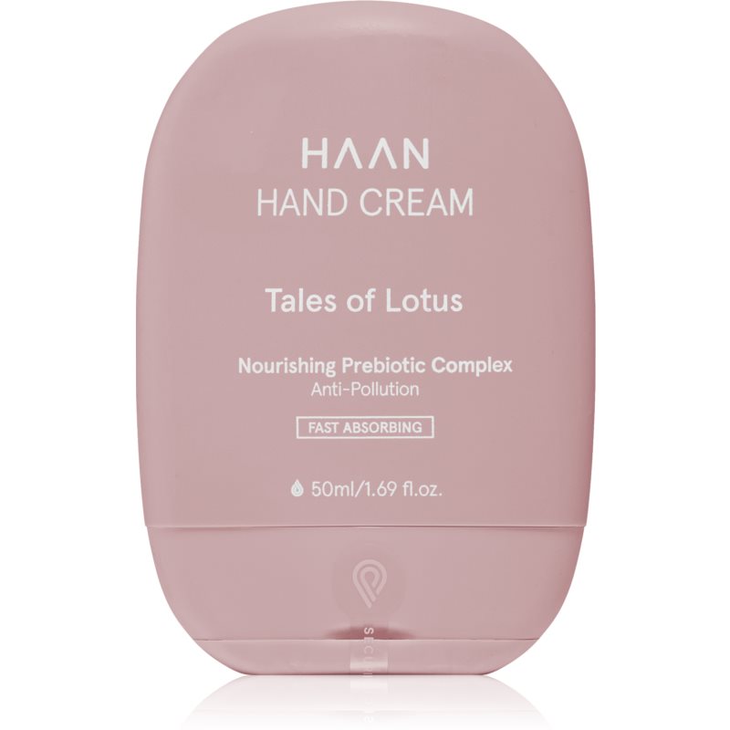 HAAN Hand Care Hand Cream rýchlo sa vstrebávajúci krém na ruky s prebiotikami Tales of Lotus 50 ml