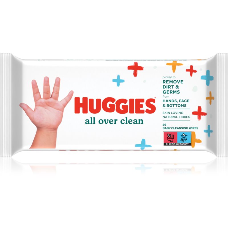 Huggies All Over Clean čistiace utierky pre deti 56 ks