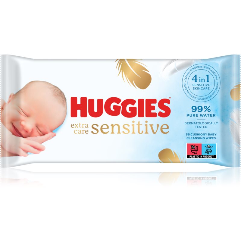 Huggies Extra Care Single vlhčené obrúsky pre deti 56 ks