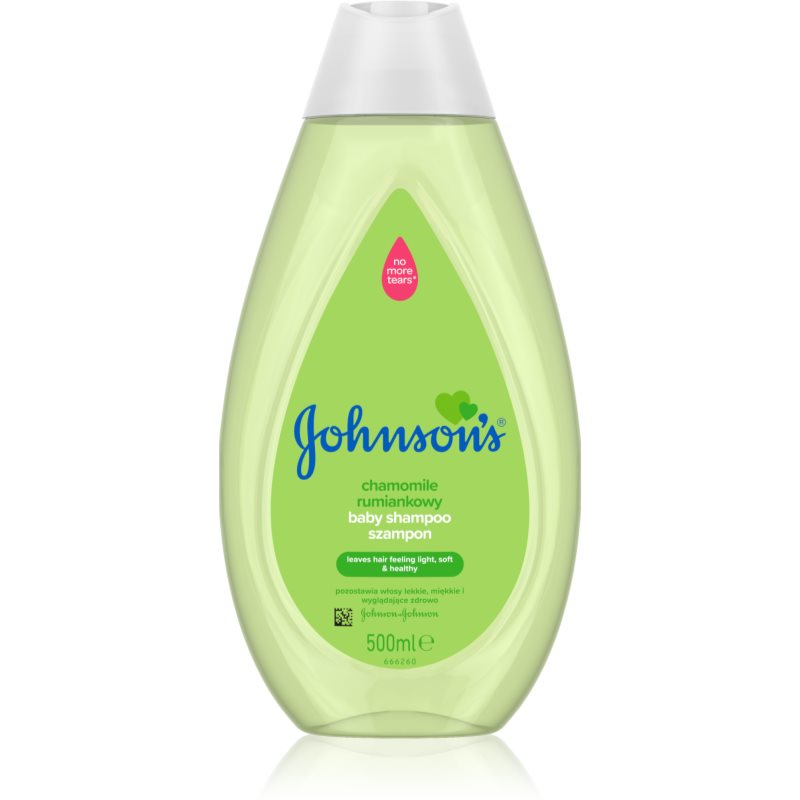 Johnsons® Wash and Bath jemný šampón pre deti od narodenia s harmančekom 500 ml