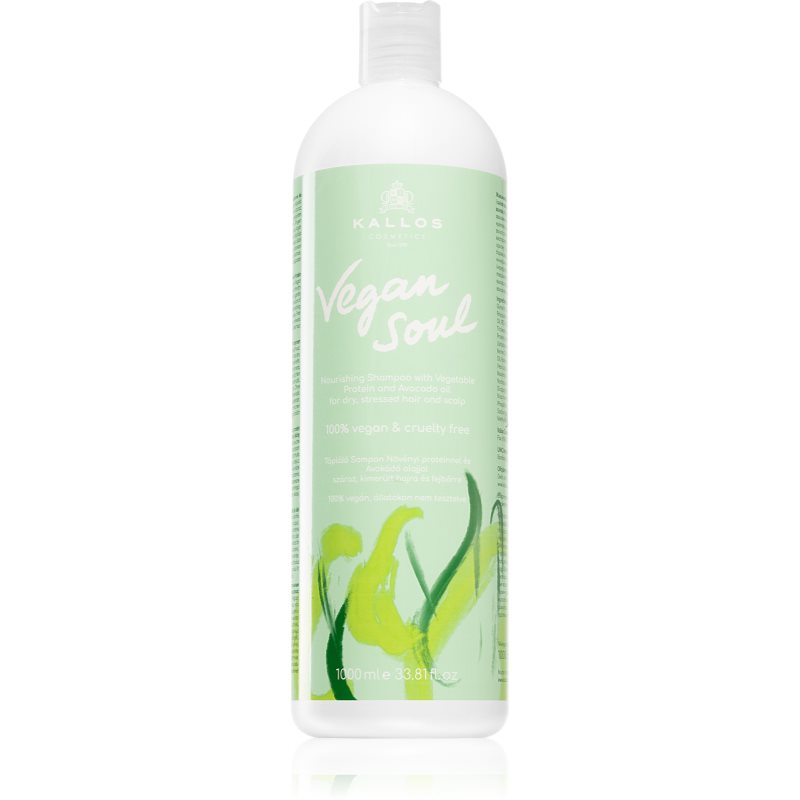 Kallos Vegan Soul Nourishing vyživujúci šampón pre suché, namáhané vlasy 1000 ml