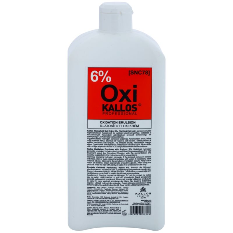 Kallos Oxi krémový peroxid 6 percent pre profesionálne použitie 1000 ml