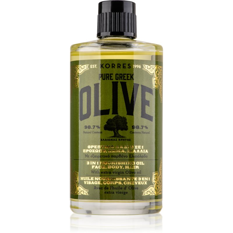 Korres Pure Greek Olive vyživujúci olej na tvár, telo a vlasy 100 ml