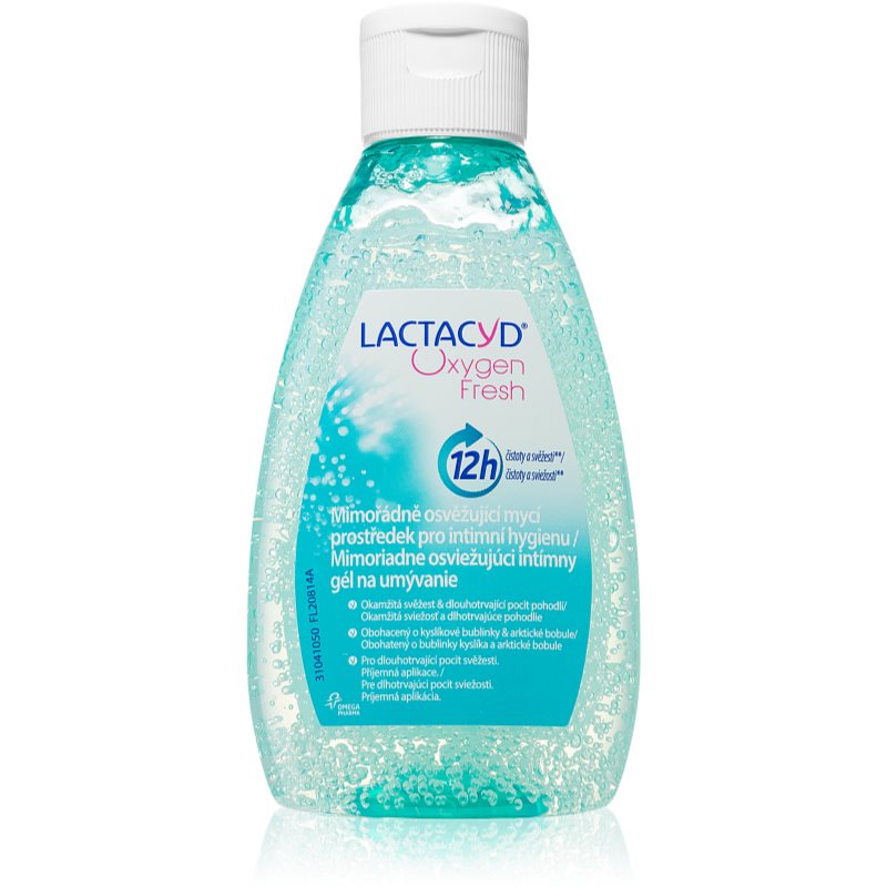 Lactacyd Oxygen Fresh osviežujúci čistiaci gél na intímnu hygienu 200 ml
