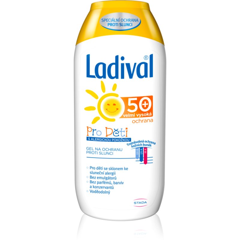 Ladival Kids ochranný krémový gél na opaľovanie proti alergii na slnko SPF 50 200 ml