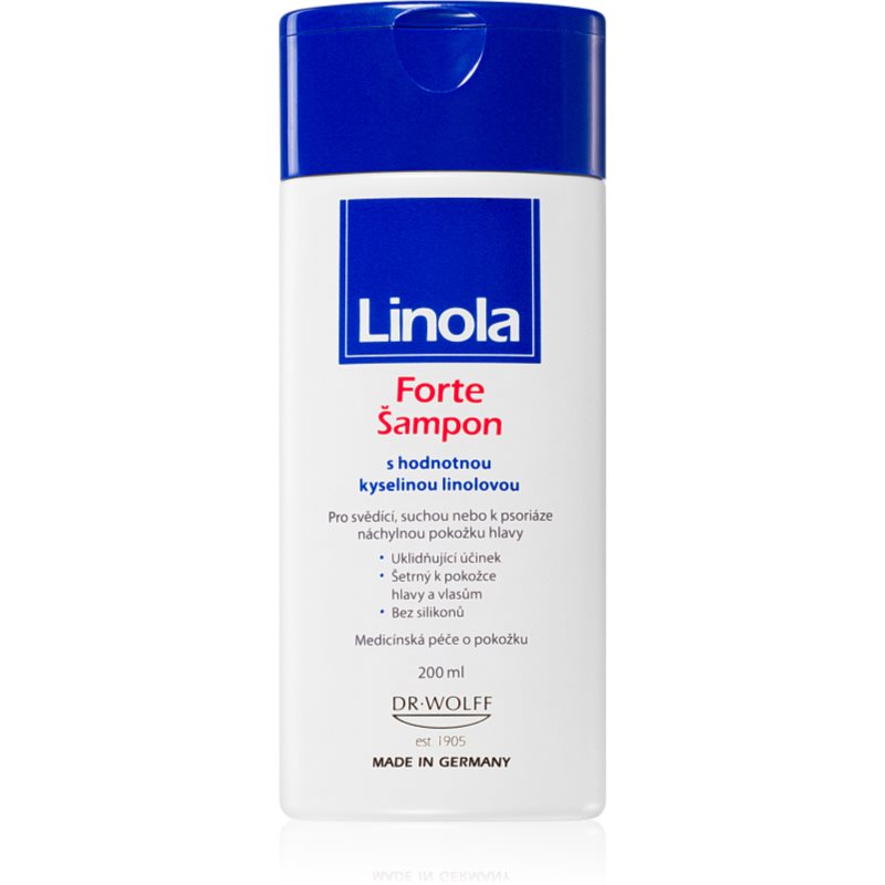 Linola Forte Shampoo upokojujúci šampón pre suché vlasy a citlivú pokožku hlavy 200 ml