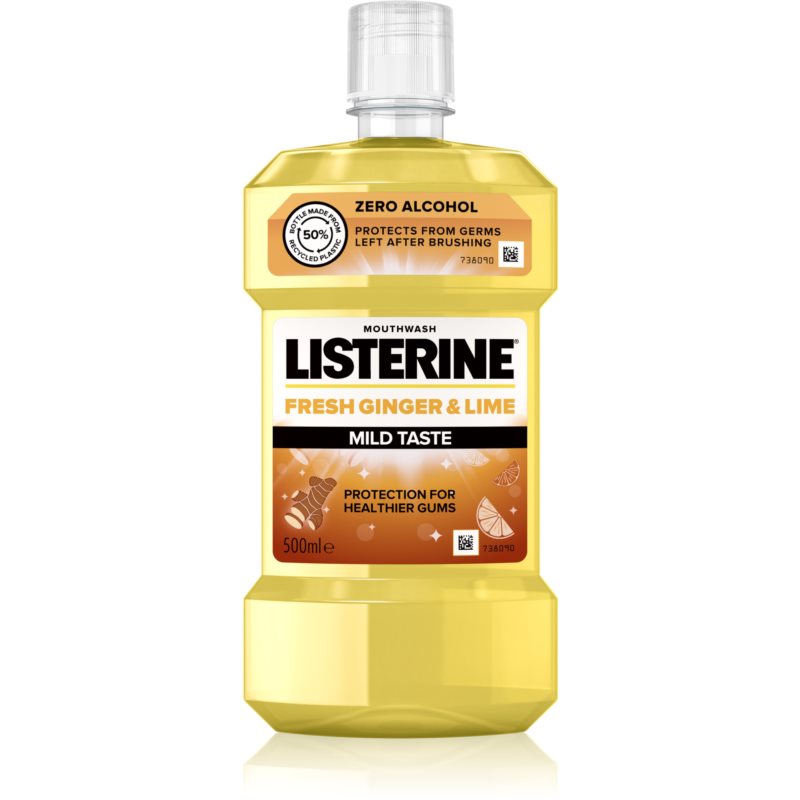 Listerine Fresh Ginger  Lime osviežujúca ústna voda 500 ml