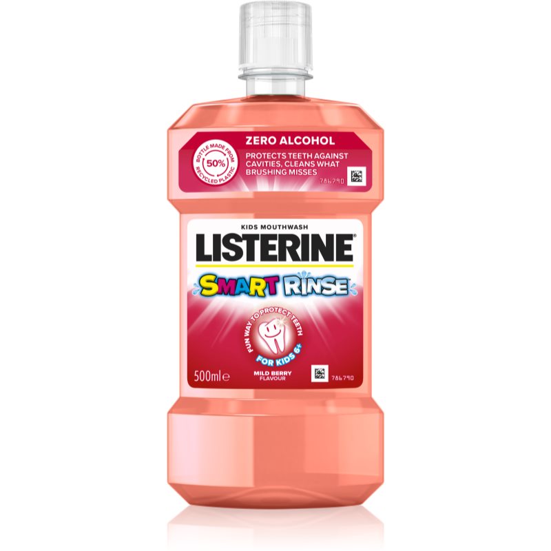 Listerine Smart Rinse Mild Mint ústna voda pre deti 500 ml