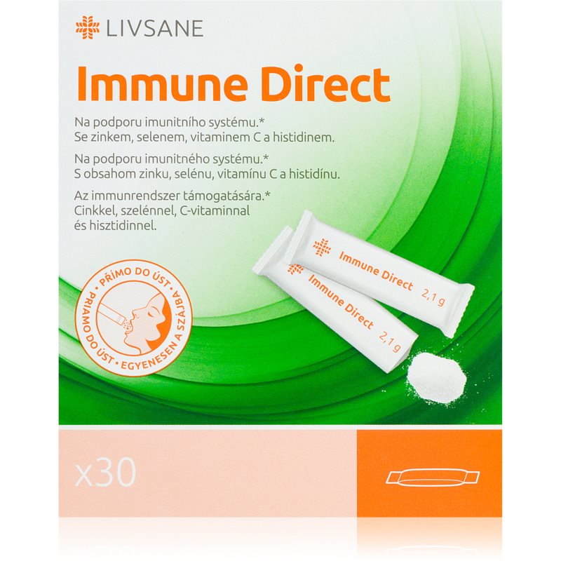 LIVSANE Imunne direct vrecúška na podporu imunity, zníženie miery únavy a vyčerpania 30 ks