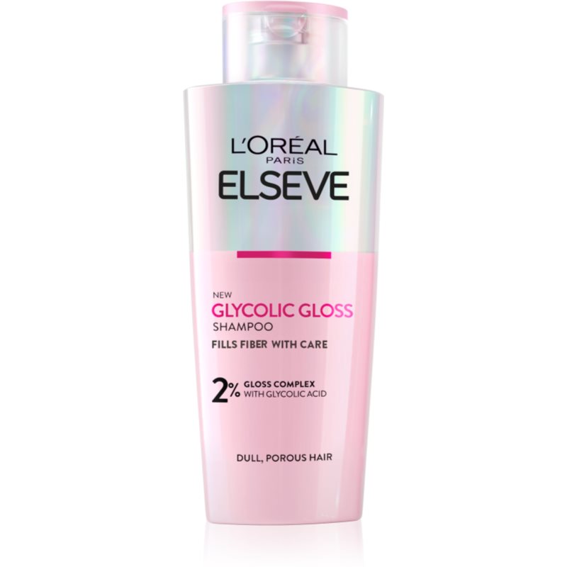 L’Oréal Paris Elseve Glycolic Gloss revitalizačný šampón pre rozžiarenie mdlých vlasov 200 ml