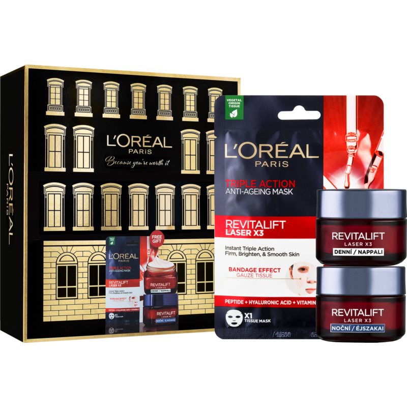 L’Oréal Paris Revitalift Laser X3 darčeková sada (s protivráskovým účinkom)