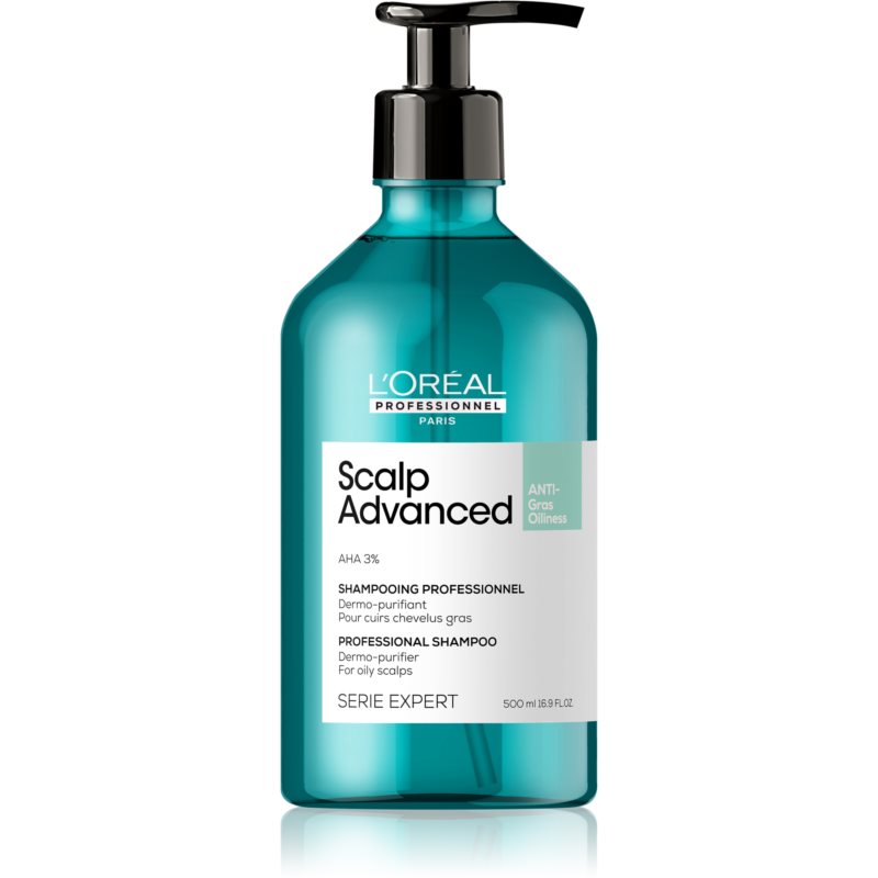 L’Oréal Professionnel Serie Expert Scalp Advanced čistiaci šampón pre mastnú pokožku hlavy 500 ml
