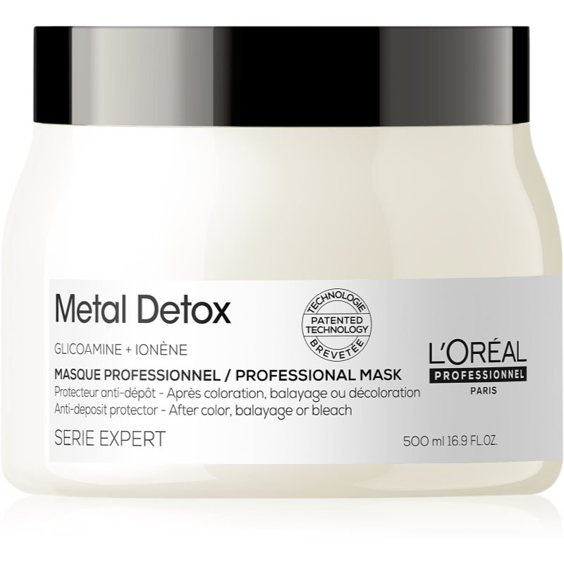 L’Oréal Professionnel Serie Expert Metal Detox hĺbkovo vyživujúca maska pre farbené a poškodené vlasy 500 ml