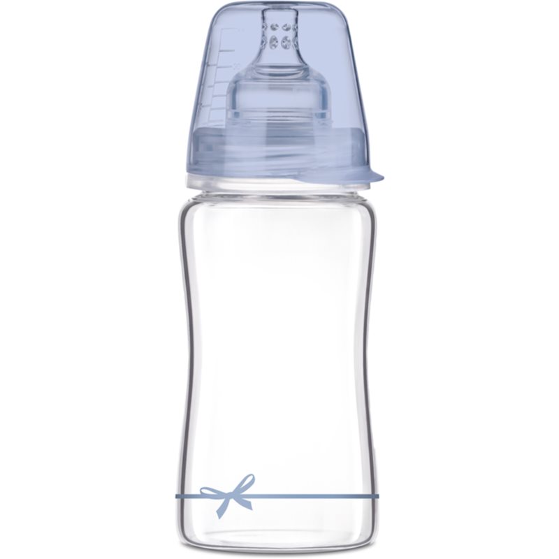 LOVI Baby Shower Boy dojčenská fľaša Glass 250 ml