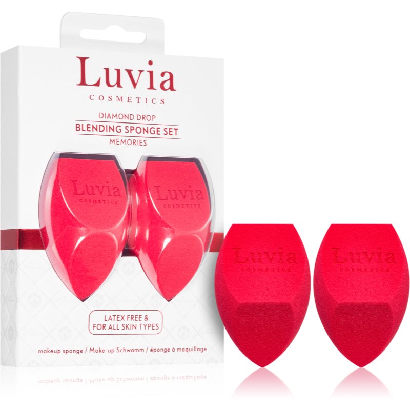 Luvia Cosmetics Diamond Drop Memories Blending Sponge Set hubka na make-up